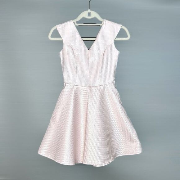 Un Deux Trois Pink Metallic Kids Formal Dress - Picture 2 of 11